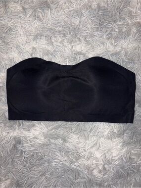 Strapless Black Bandeau Top